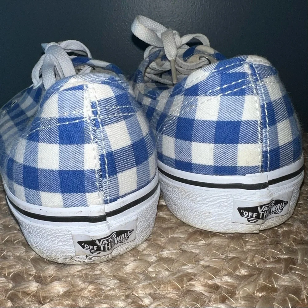 Vans Gingham Checked Lace Up Sneakers - Picture 5 of 7